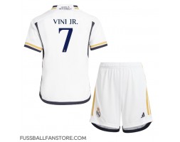 Real Madrid Vinicius Junior #7 Replik Heimtrikot Kinder 2023-24 Kurzarm (+ Kurze Hosen)
